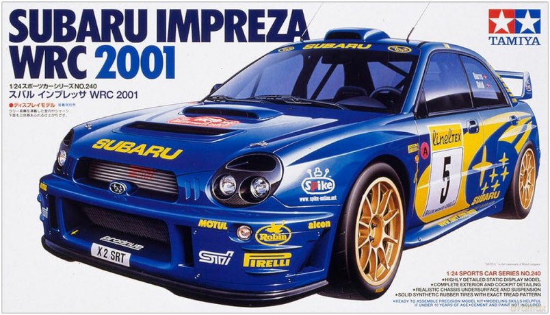 Model plastikowy Subaru Impreza WRC 2001