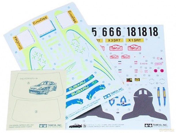 Model plastikowy Subaru Impreza WRC 2001
