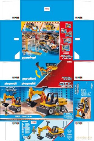 Zestaw z figurkami City Action 71707 Koparka [FIGURKA]