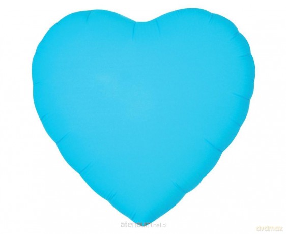 Balon foliowy Serce fluor niebieski 46cm