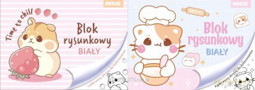 Blok rysunkowy A4/20K biały No name - dziewcz mix