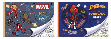 Blok rysunkowy A4/20K biały Spider man mix