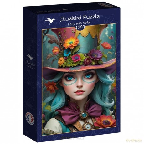 BLUEBIRD 1000 el. Dama w kapeluszu [PUZZLE]