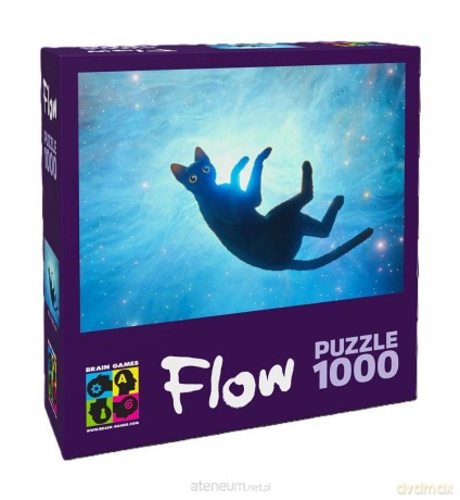 BRAIN GAMES 1000 el. Flow: Czarny kot [PUZZLE]
