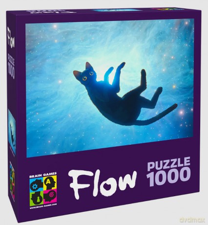 BRAIN GAMES 1000 el. Flow: Czarny kot [PUZZLE]