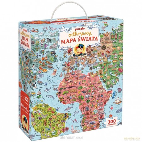 CzuCzu Puzzle odkrywcy Mapa świata [PUZZLE]