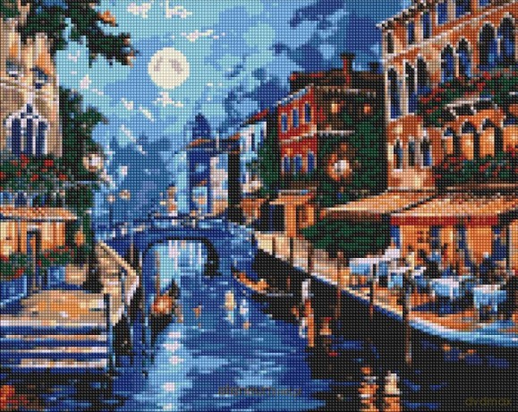 Diamentowa mozaika - Romantyzm Włoch 40x50cm