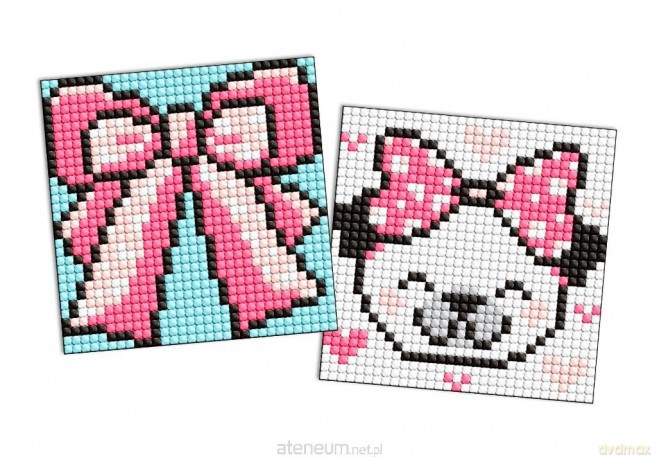Diamentowa mozaika Kids naklejka - Muszka 9x9cm