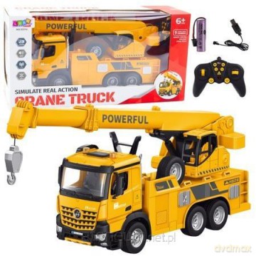 Dźwig z hakiem RC 2.4G 9CH żółty