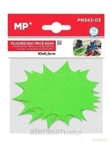 Etykiety cenowe fluorescencyjne zielone 100x65mm
