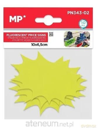 Etykiety cenowe fluorescencyjne żółte 100x65mm