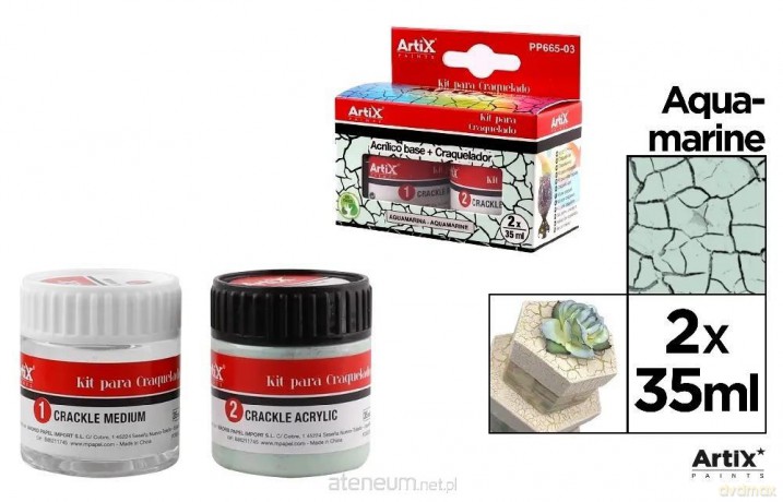 Farba akrylowa zielona 35ml + środek tworzący