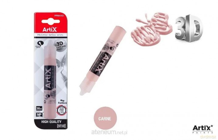 Farba strukturalna 3D cielisty 30ml
