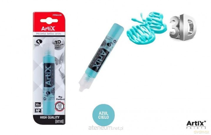 Farba strukturalna 3D jasno-niebieski 30ml