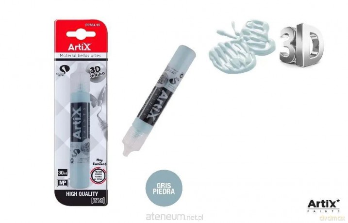 Farba strukturalna 3D szaro-niebieski 30ml