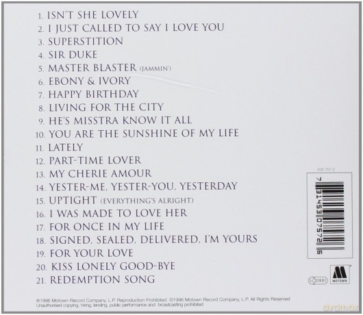 Stevie Wonder: Song Review-Greatest Hits Collection [CD]