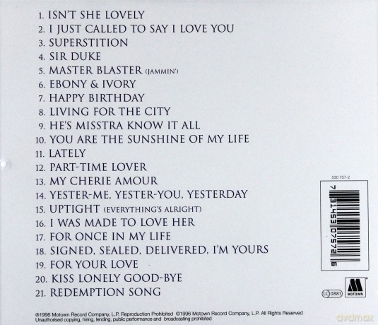 Stevie Wonder: Song Review-Greatest Hits Collection [CD]