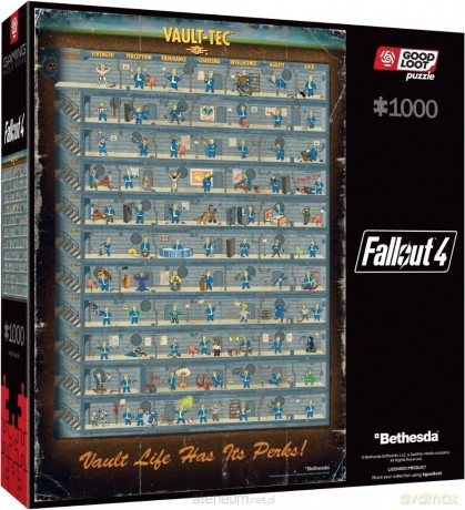 GOOD LOOT 1000 el. Fallout 4 Perk Poster [PUZZLE]