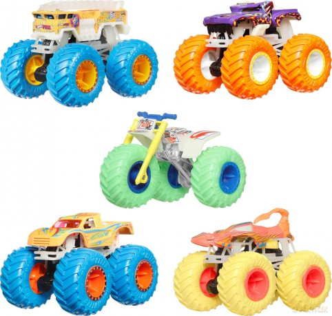 Hot Wheels Monster Trucks świecący w ciemności mix