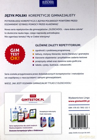Język Polski. Korepetycje Gimnazjalisty Br [KSIĄŻKA]