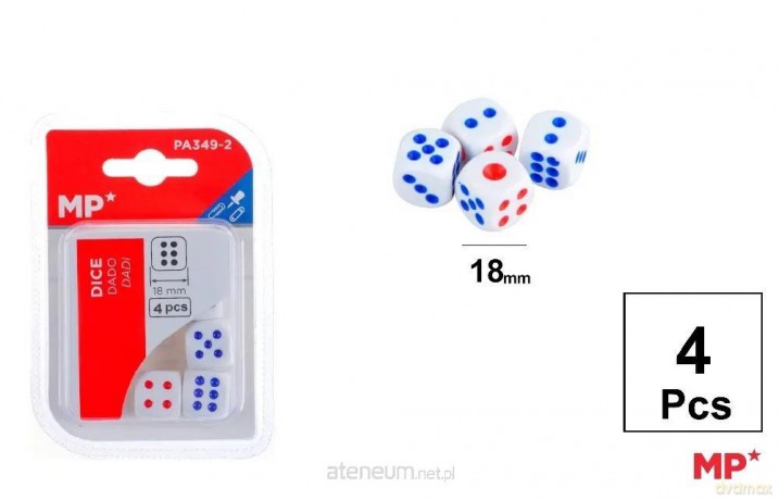 Kostka do gry 18mm 4szt [GRA]