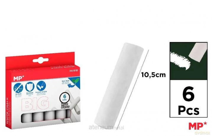 Kreda biała 10,5cm 6szt