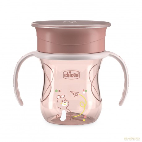 Kubek 360` do nauki samodzieln picia 200ml brzoskw