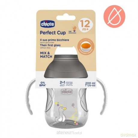 Kubek 360` do nauki samodzieln picia 200ml szary