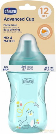 Kubek niekapek ze slowką 266ml turkusowy 12m+