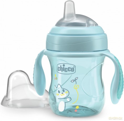 Kubek treningowy z miękkim ustnik 200ml turkus 4m+
