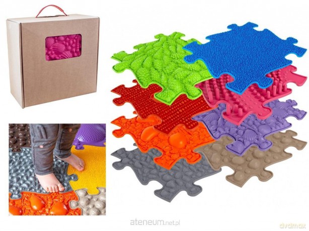 Mata podłogowa sensoryczna 8 elementów [PUZZLE]