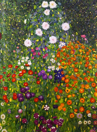 Notatnik szyty Ogród Kwiatowy G. Klimt