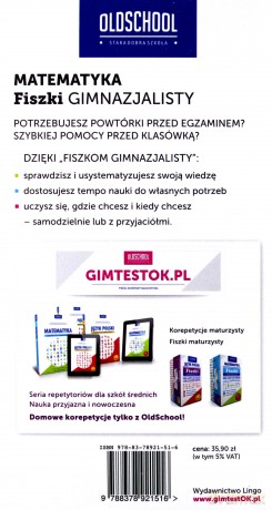 Matematyka Fiszki Gimnazjalisty [KSIĄŻKA]