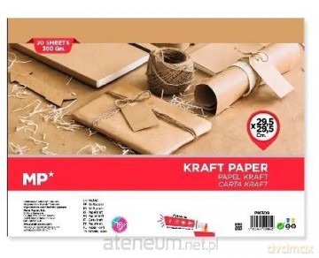 Papier kraftowy 295x295 20 arkuszy