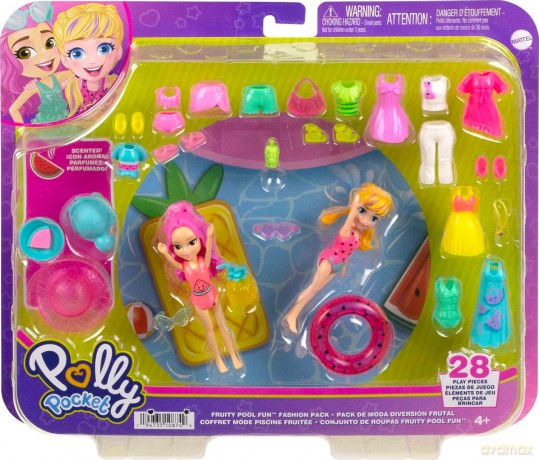 Polly Pocket Zestaw modowy duży z 2 lalkami HKV95