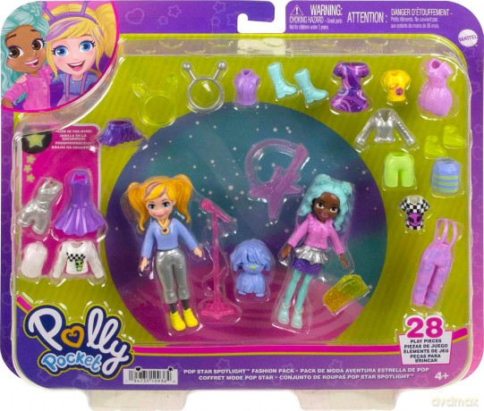 Polly Pocket Zestaw modowy duży z 2 lalkami HKV97
