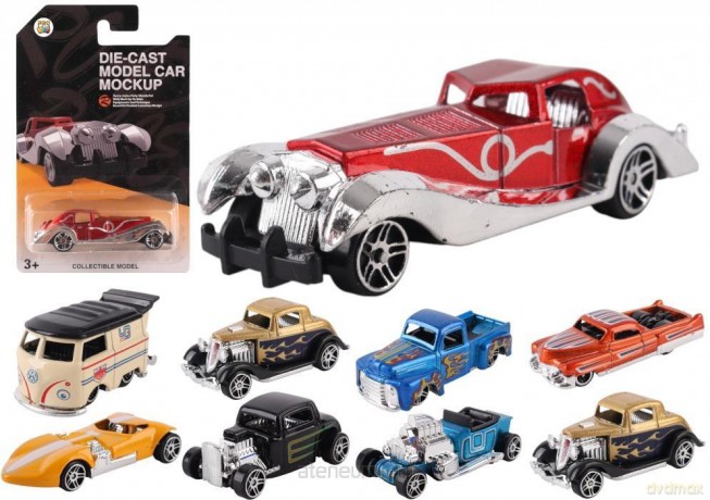 Samochód metalowy Hot Rod 1:64 mix
