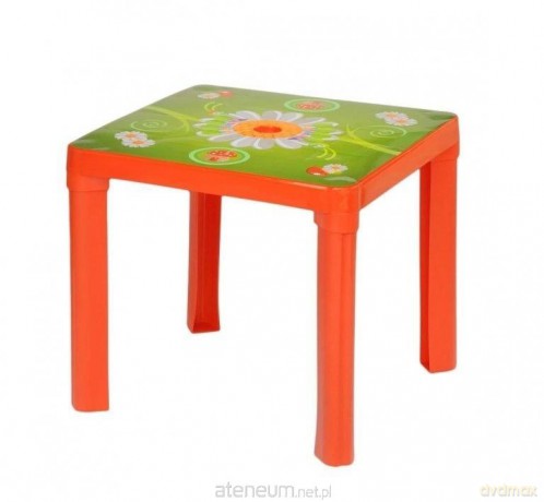 Stolik plastikowy czerwony