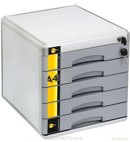 Szafka na dokumenty 5 szufl. metalowa YELLOW ONE