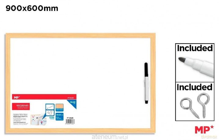 Tablica biała 60x90cm z markerem