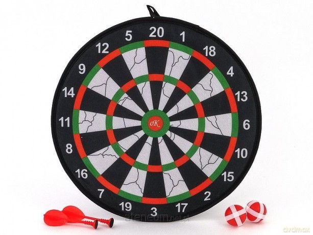 Tarcza z rzutkami na rzep 42x37x4cm [SPORT]