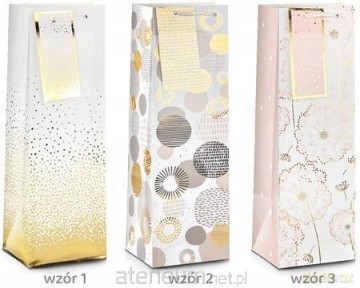 Torba prezentowa Ślub Gold 23x18x10cm MIX