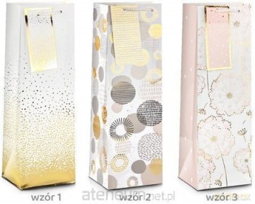 Torba prezentowa Ślub Gold 32x26x10cm MIX
