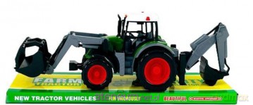 Traktor z turem i koparką
