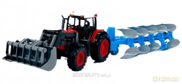 Traktor z turem i pługiem