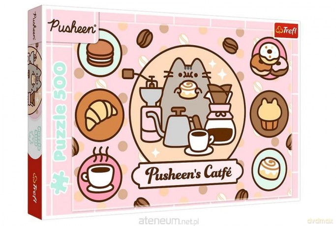TREFL 500 el. Pusheen w kawiarni [PUZZLE]