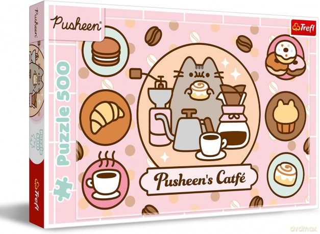 TREFL 500 el. Pusheen w kawiarni [PUZZLE]