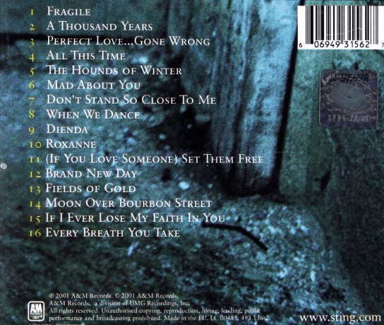 Sting: ...All This Time [CD]
