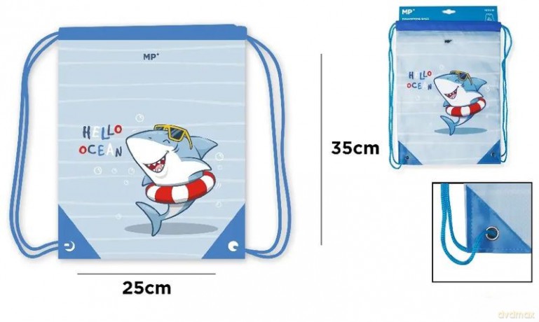 Workoplecak Rekin 25x35cm