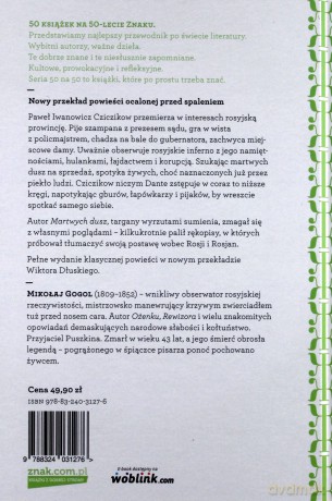 Martwe dusze - Nikołaj Gogol [KSIĄŻKA]